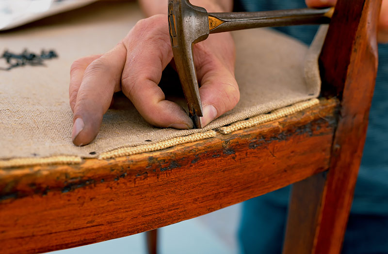 furniture being repaired